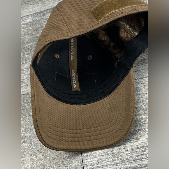 Condor Tactical Hook and Loop Fitted Baseball Hat Tan Brown Large XLarge - Picture 8 of 11